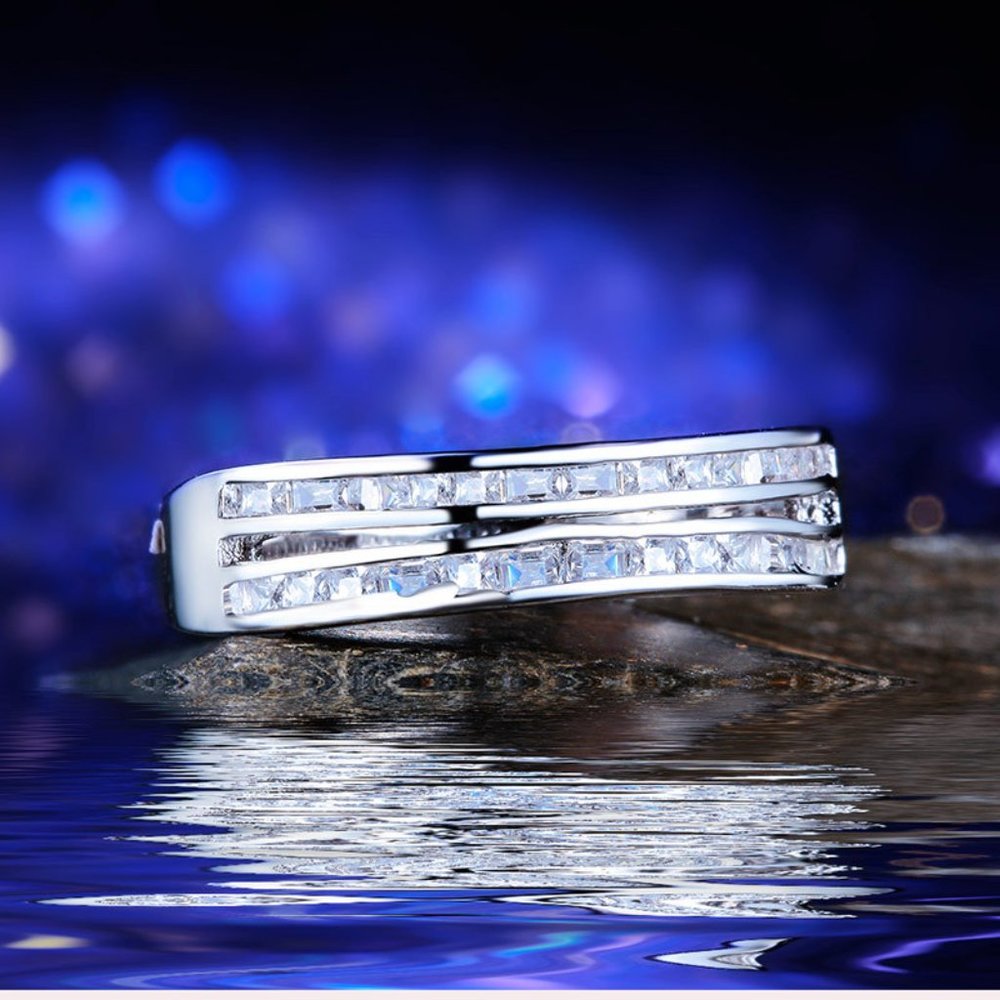 💎Trendy Tiny Round Gems Zircon Double Layer Fashion Rings for Women, INDN8086 - Picture 5 of 7